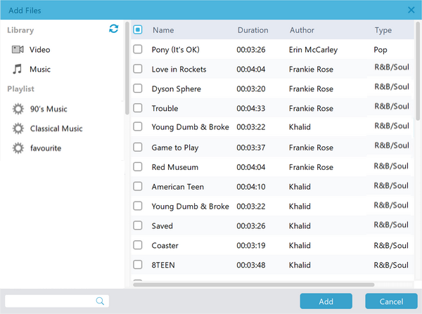 Add iTunes M4P music