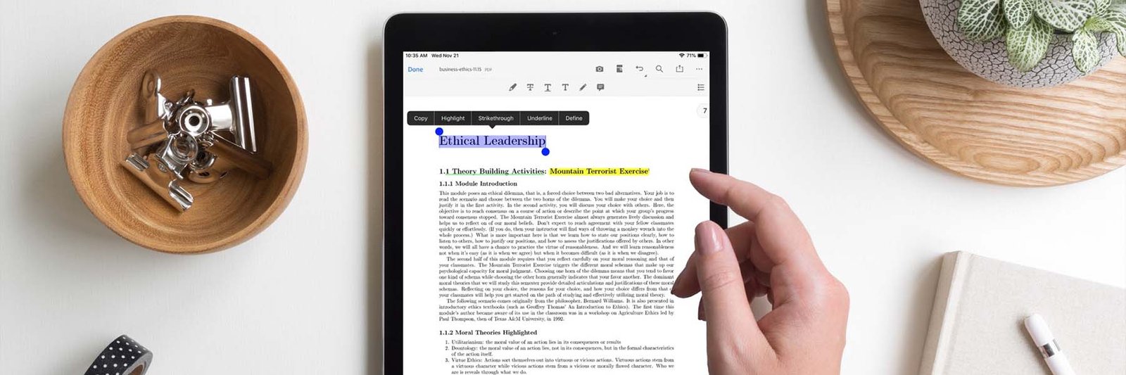 PDF reader annotate iPad